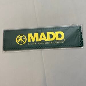 MADD Laser cut Fabric Bookmark Mothers Against Drunk Driving BRAND NEW NWT